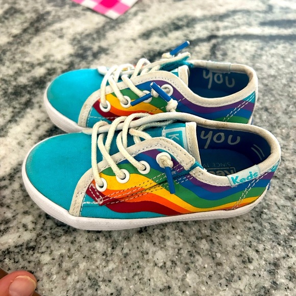 Keds Other - Keds Kids' Rainbow Sneakers - Blue and Multicolor size 6